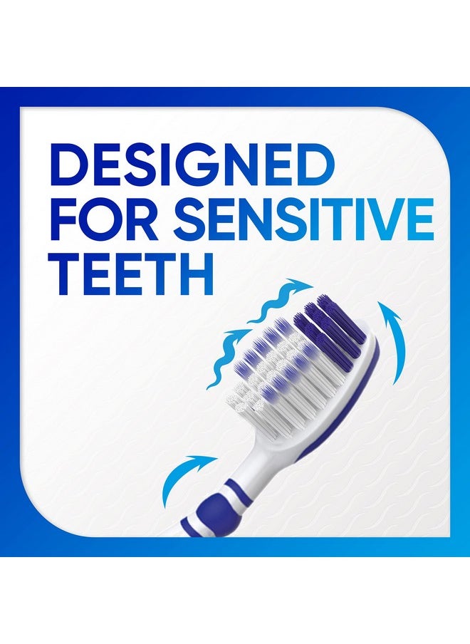 Sensodyne Sensitive Care Soft Toothbrush, Soft Bristle Toothbrush for Adults With Sensitive Teeth - 4 Count