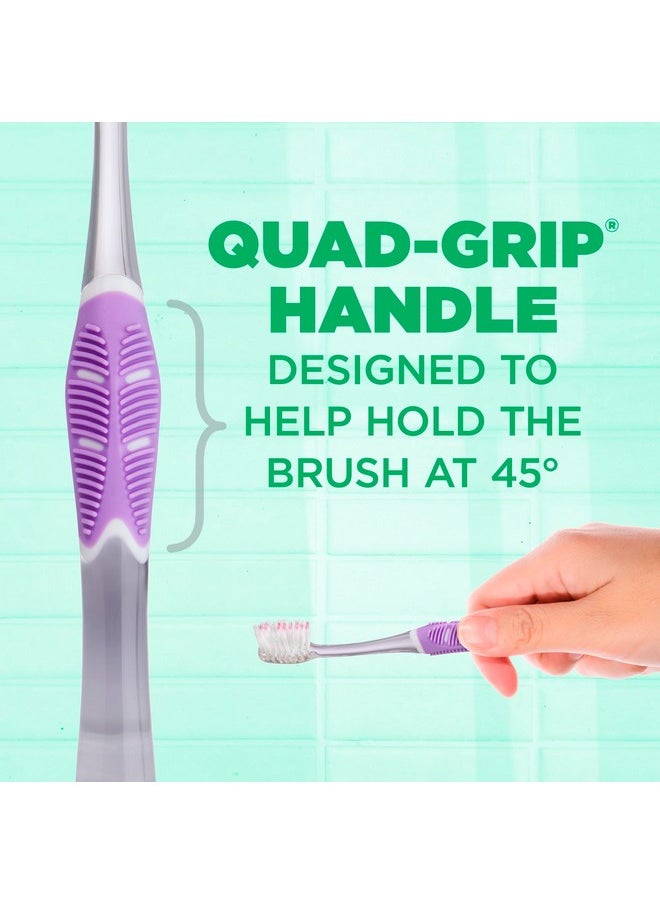 GUM Technique Deep Clean Sensitive Toothbrush, Compact Head & Ultra Soft Tapered Bristles for Adults with Sensitive, 1ct (12pk)