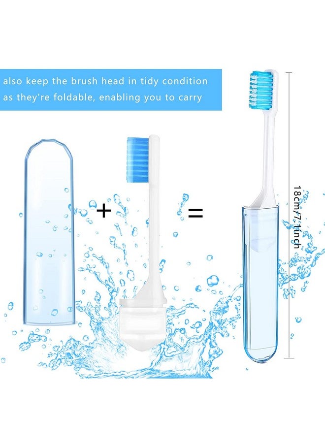 yiwoo 8 Pack Travel Toothbrush,Mini Travel Toothbrush,Portable Travel Size Foldable Toothbrush for Camping School,4 Color