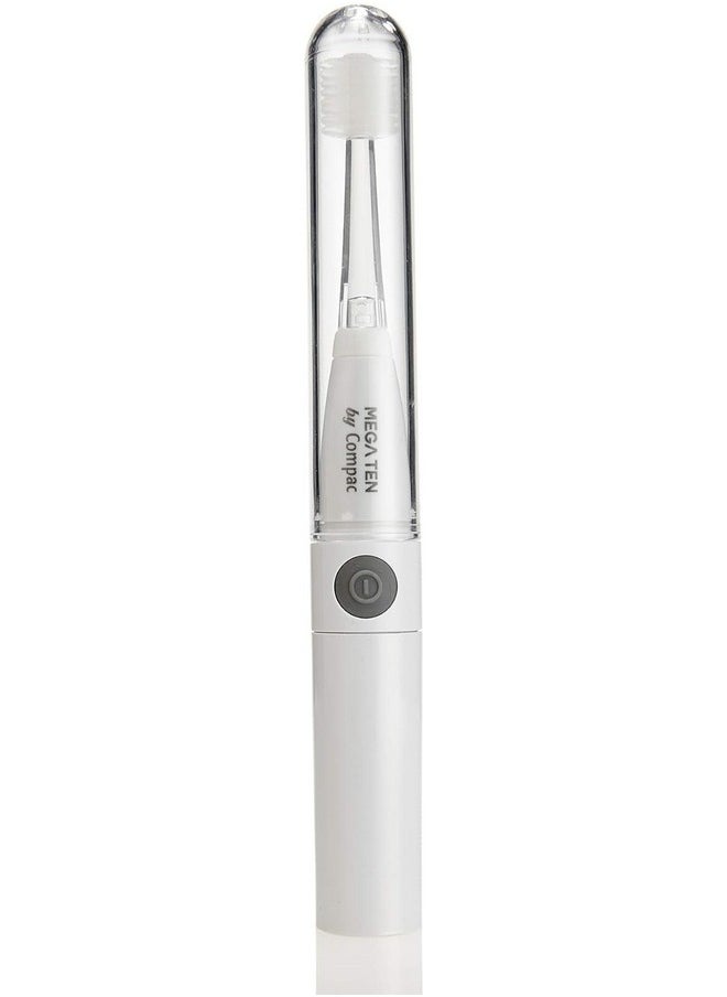 Brilliant Lumi 360 Round Head Travel Sonic Electric Toothbrush for Adults - Tooth Brush with LED Microfiber Bristles Gentle Sonic Technology for a Smile, Vibrating Toothbrush, 4 Brush Heads