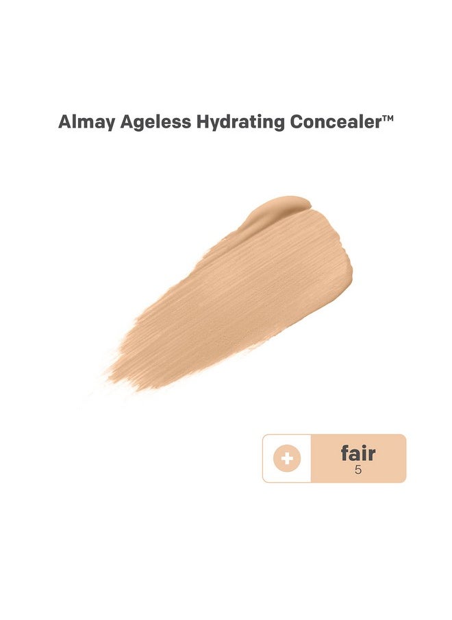 Almay Anti-Aging Concealer, Face Makeup with Hyaluronic Acid, Niacinamide, Vitamin C & E, Hypoallergenic-Fragrance Free, 005 Fair, 0.37 Fl Oz (Pack of 1)