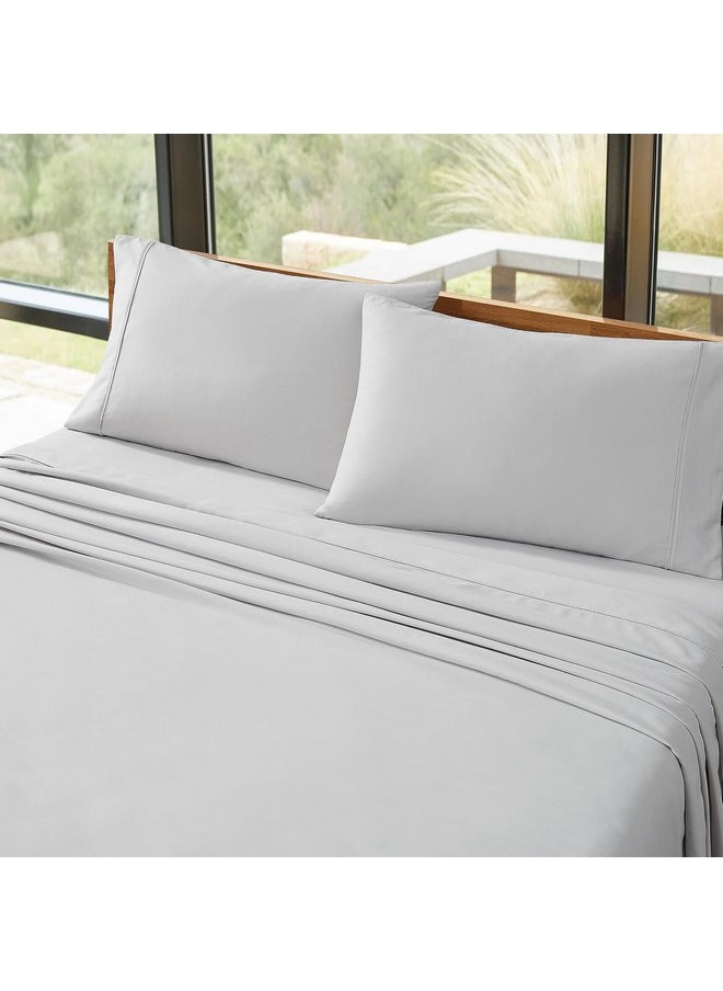 UGG 11794 Alahna Full Bed Sheets and Pillowcases 4-Piece Set Sleep in Luxury Machine Washable Deep Pockets Wrinkle-Resistant Breathable Cozy Comfort Silky Cooling Sheets, Full, Stone