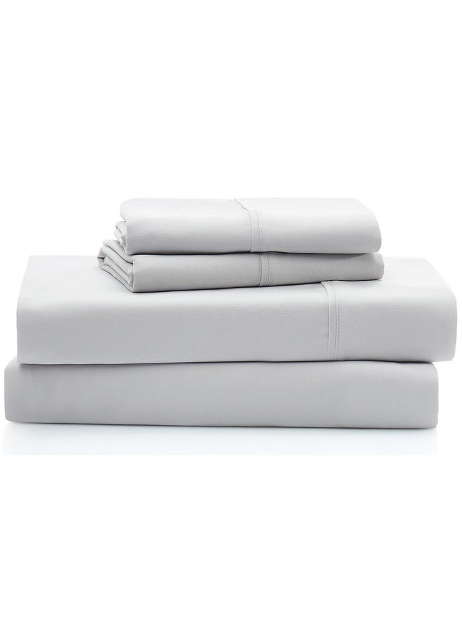 UGG 11794 Alahna Full Bed Sheets and Pillowcases 4-Piece Set Sleep in Luxury Machine Washable Deep Pockets Wrinkle-Resistant Breathable Cozy Comfort Silky Cooling Sheets, Full, Stone