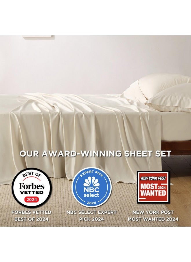 Bedsure Full Size Sheets, Cooling Sheets Full, Rayon Derived from Bamboo, Deep Pocket Up to 16