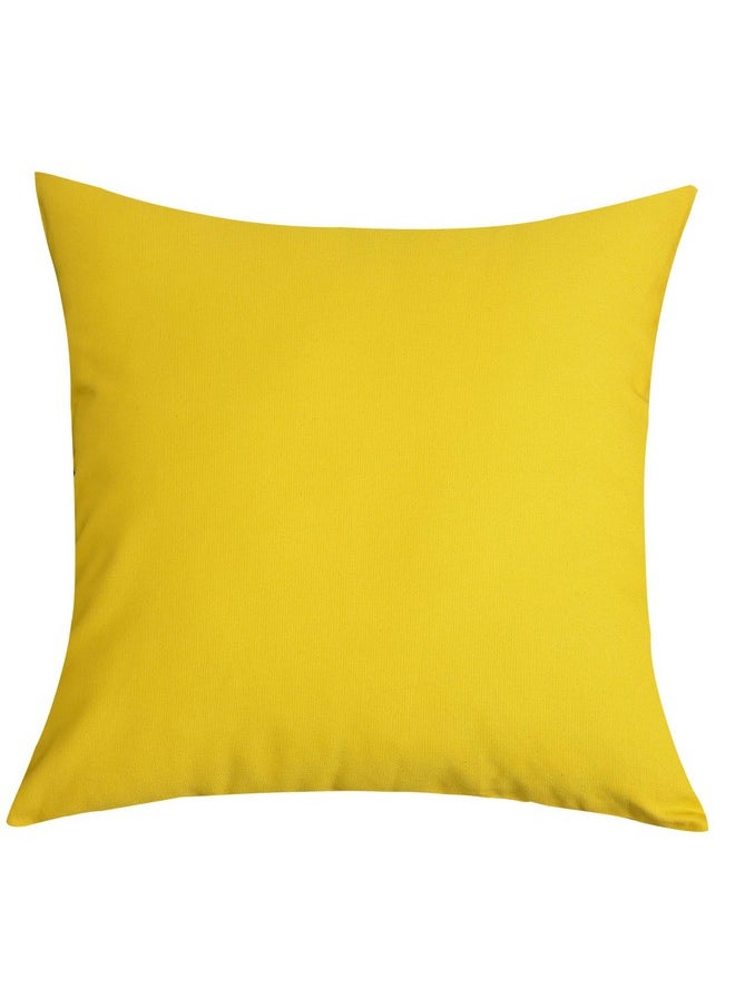 24 x 24, Yellow : TangDepot Cotton Solid Throw Pillow Covers, 24