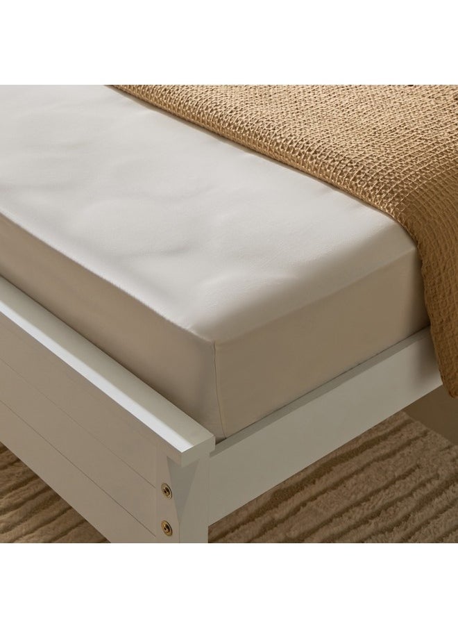 Opulent Luxe Solid Cotton King Fitted Sheet 200 x 40 x 180 cm