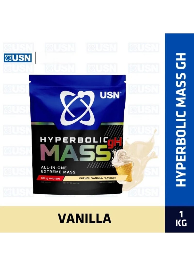 USN Hyperbolic mass GH 1kg French vanilla flavor