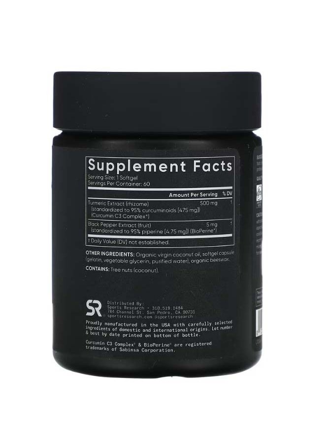 Turmeric Curcumin 500 mg 60 Softgels