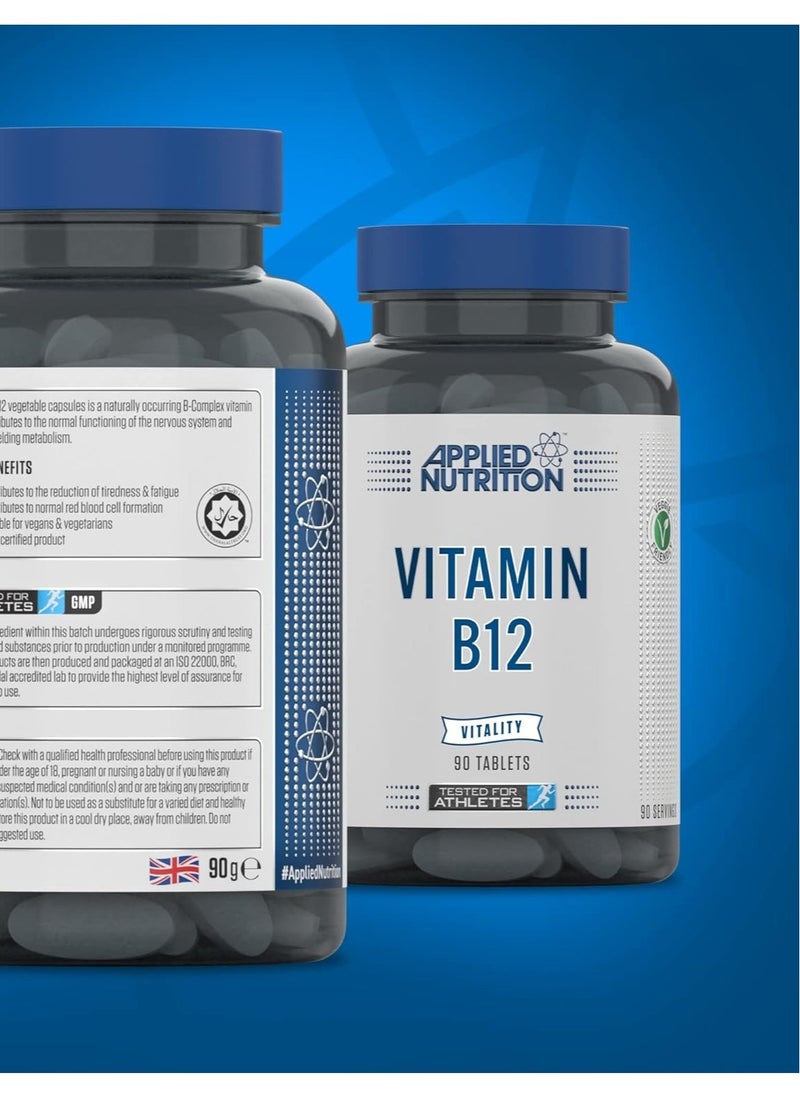 Applied Nutrition Vitamin B12, 90 Tablets, 90 Serving