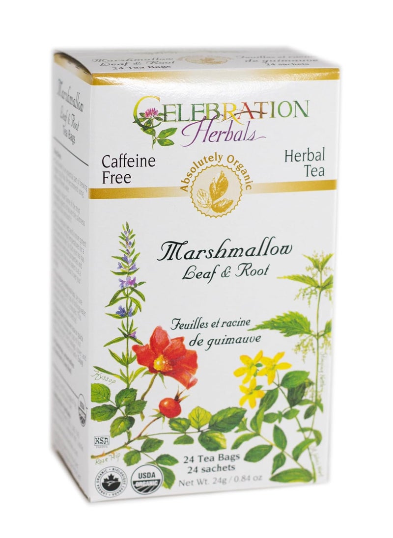 Organic Caffeine Free Marshmallow Leaf & Root Herbal Tea