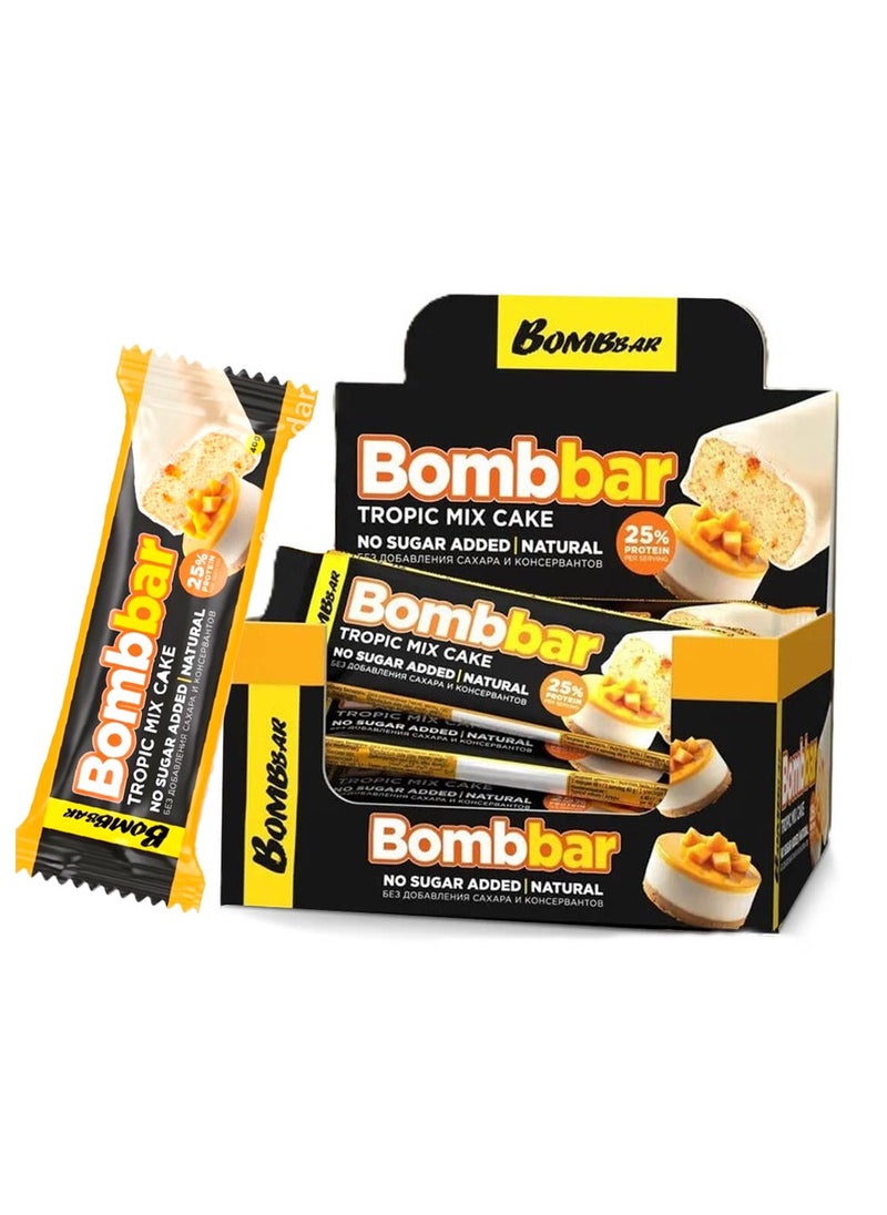 Bombbar 12×40g Tropical Mix Cake