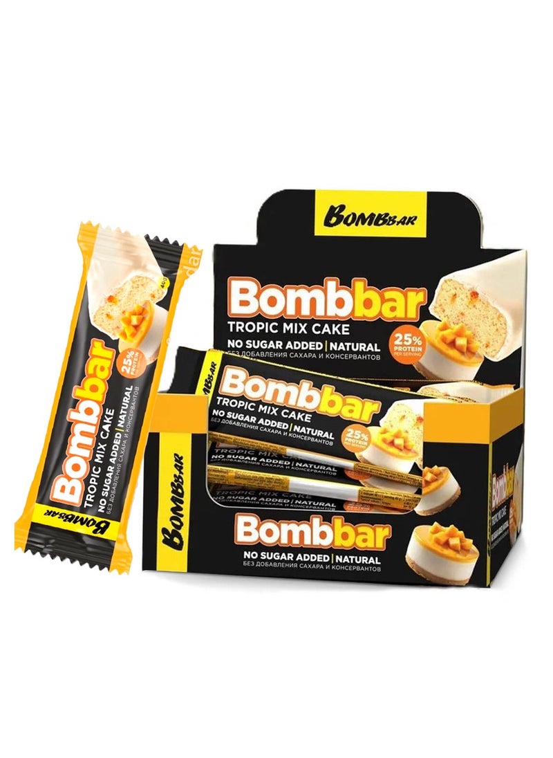 Bombbar 12×40g Tropical Mix Cake