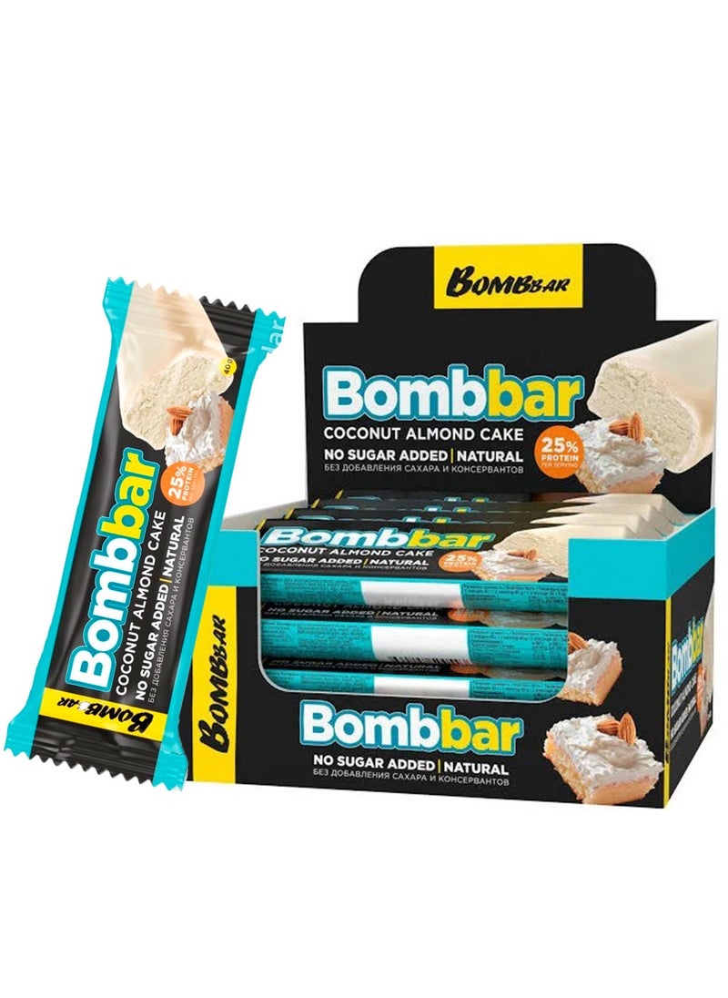 Bombbar 12×40g Coconut Almond Cake