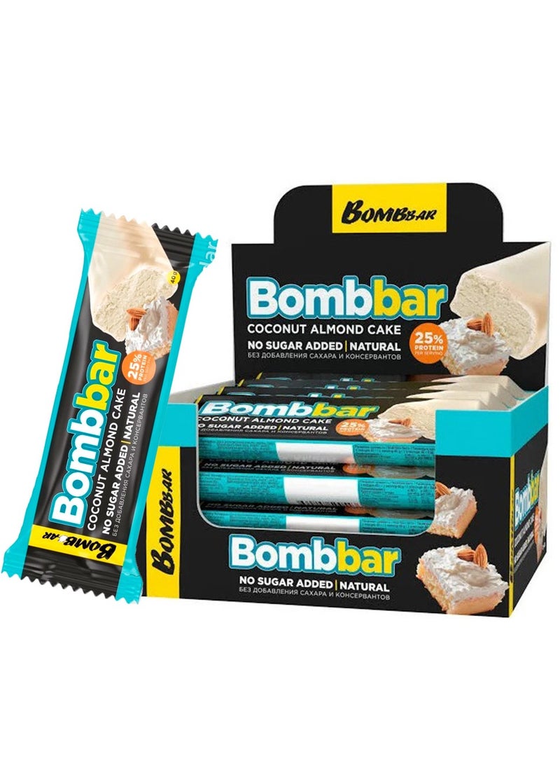 Bombbar 12×40g Coconut Almond Cake