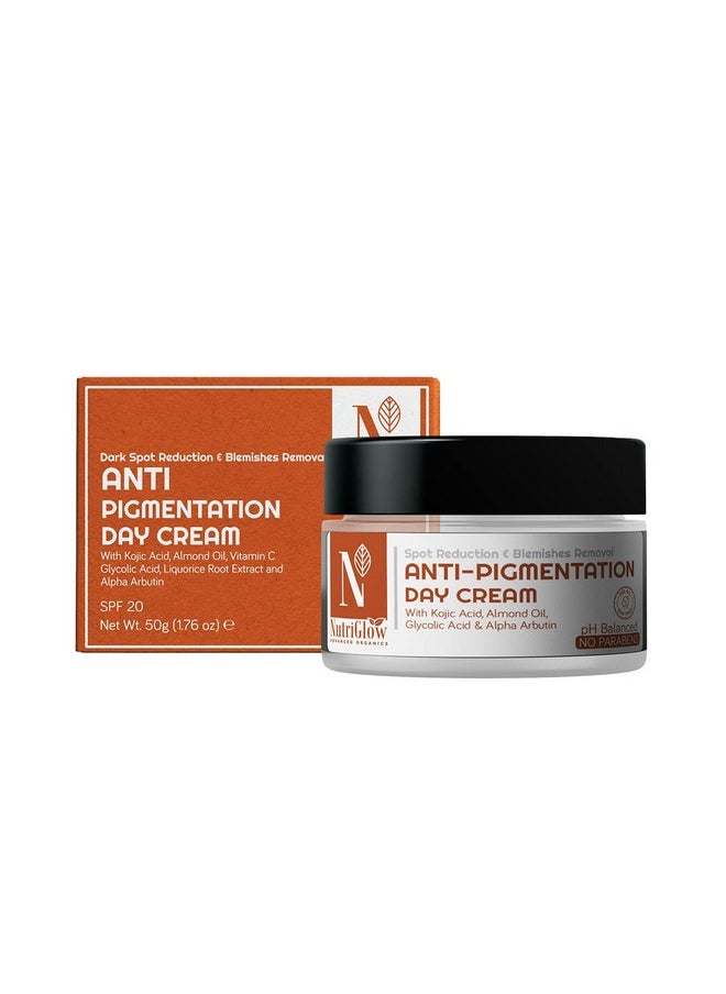 Nutriglow Advanced organics Anti-Pigmentation Day Cream for Spot Reduction, All Skin Types, 50g