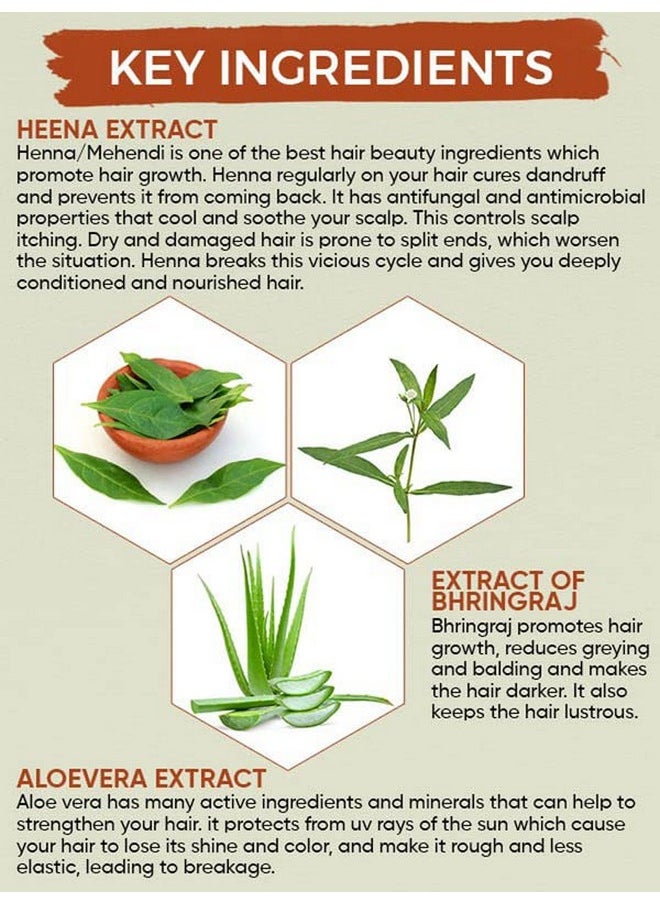 Oshea Herbals Heenashine Conditioning Shampoo | Controls Dryness & Makes Hair Stronger with Deep Cleansing | Enriched with Henna & Bhringraj 500 ml