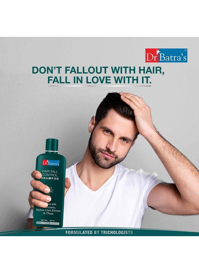 Dr Batra's Anti Dandruff Hair Serum and Hair Fall Control Shampoo - 500 Ml, 371 g