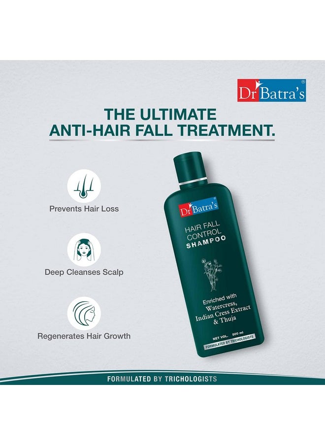 Dr Batra's Anti Dandruff Hair Serum and Hair Fall Control Shampoo - 500 Ml, 371 g