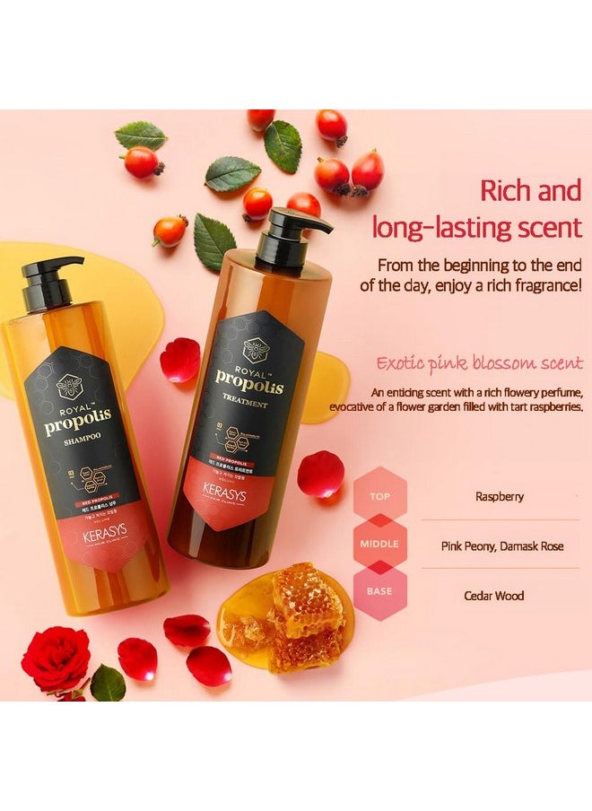 Propolis Royal Jelly Extract Rosehip Oil Rose Water Shiny And Healthy Hair Propolis Red Volume 33.8 Fl Oz / 1L (Shampoo, 1-Pack)