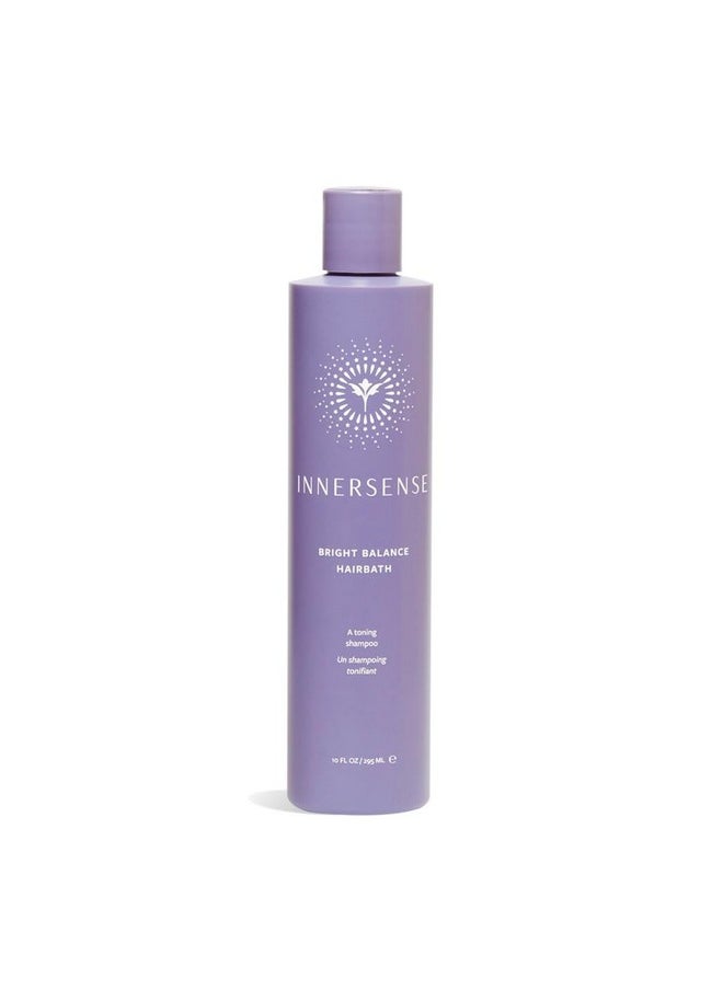 INNERSENSE Organic Beauty - Natural Bright Balance Purple Toning Hairbath | Non-Toxic, Cruelty-Free Haircare (10 fl oz | 295 ml)