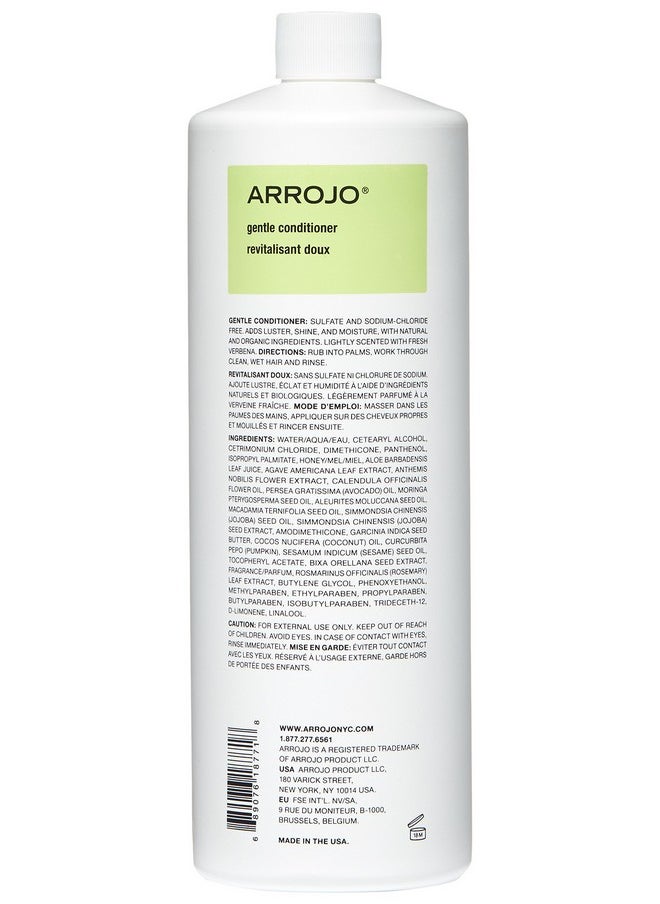 Arrojo Gentle Hair Conditioner - Gentle Conditioner to Add Luster, Shine & Moisture - Paraben & Sulfate Free Conditioner w/ Vitamin B5, Avocado Oil - Lightly Scented Cleansing Conditioner