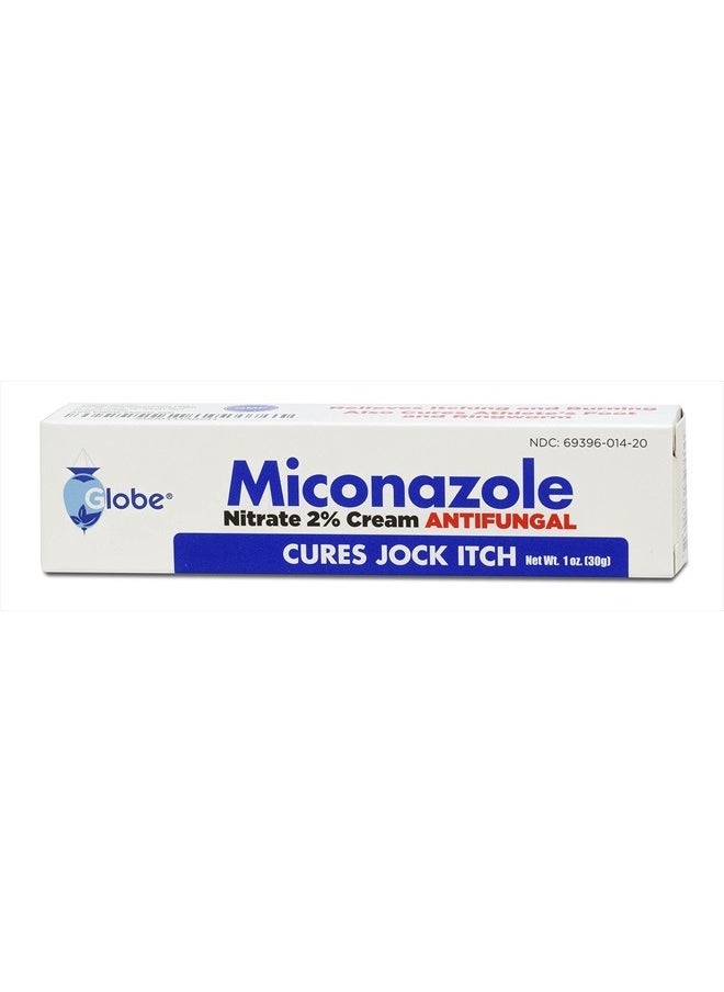 Miconazole Nitrate 2% Antifungal Cream, Cures Most Athletes Foot, Jock Itch, Ringworm. 1 OZ Tube