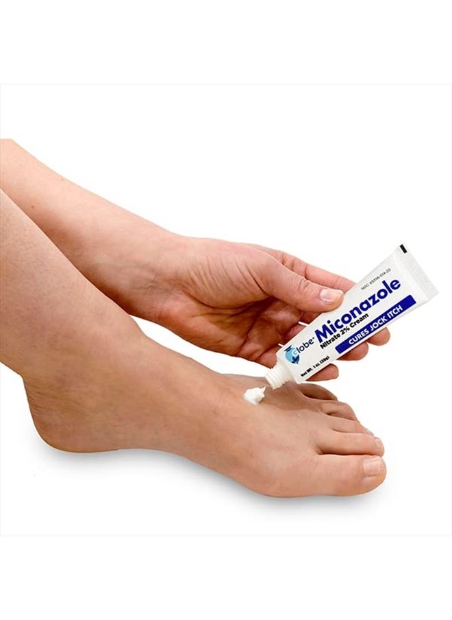 Miconazole Nitrate 2% Antifungal Cream, Cures Most Athletes Foot, Jock Itch, Ringworm. 1 OZ Tube