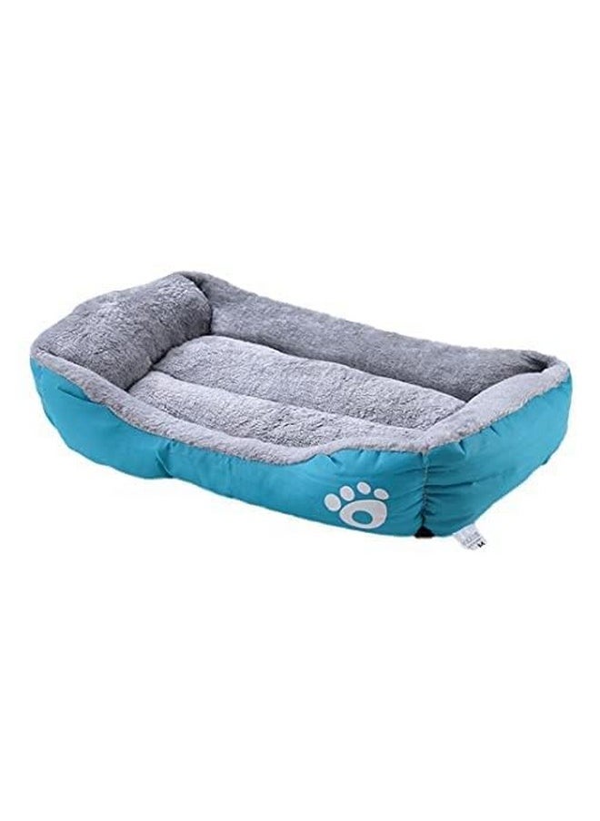 Petvit Dog Bed | Cat Bed | Puppy Bed | Oxford Cloth Polyester Filling Bed for Dog | Washable Dogs Bed | Anti Slip Design | Large Size Dog Bed | Sky Blue (Large)