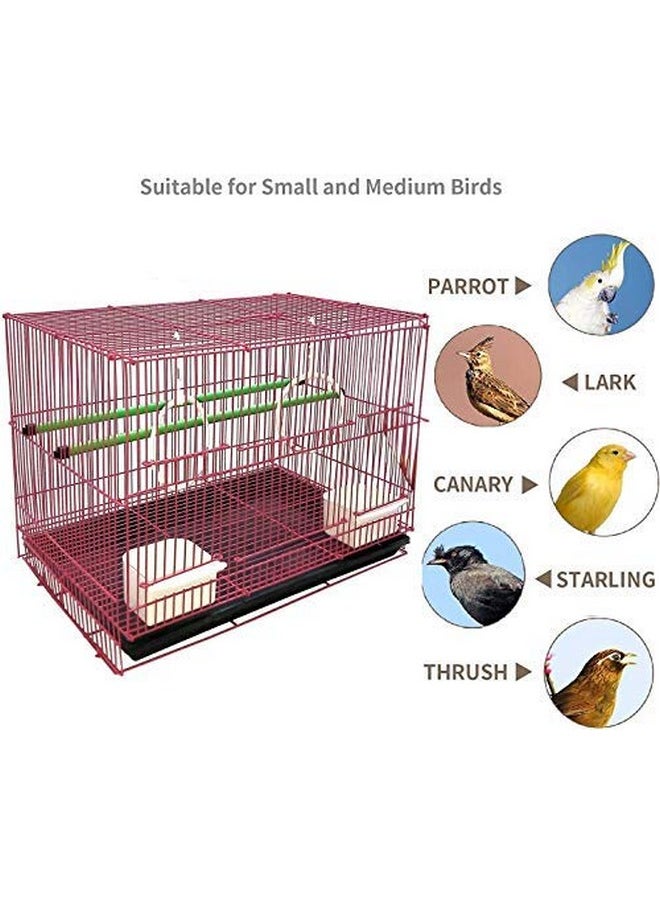 Aakriti Bird Metal Cage Best For Lovebird/Pet, Parrot, Parakeet, Budgie, Cockatiel Metal Cage Hammock Large Bird Metal Cage (Size: 23.5