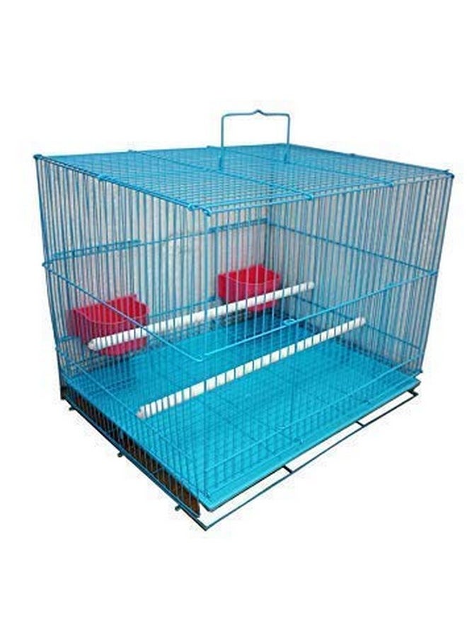 Aakriti Bird Metal Cage Best For Lovebird/Pet, Parrot, Parakeet, Budgie, Cockatiel Metal Cage Hammock Large Bird Metal Cage (Size: 23.5