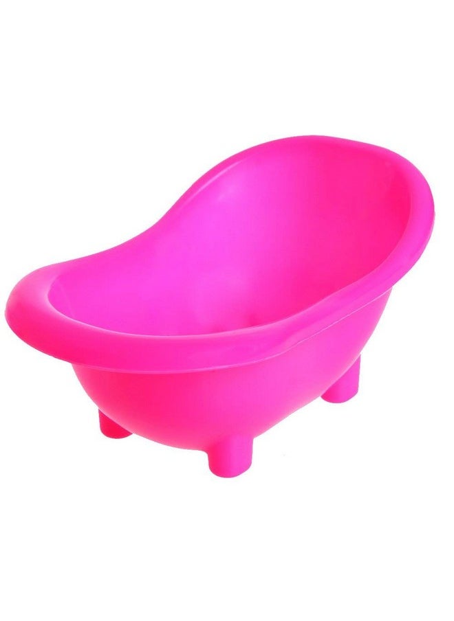 Pets Empire Hamster Plastic Sand Bathtub | Bathtub for Hamster/Dwarf/Gerbil/Chinchilla/Mice | Small Animal Supplies | Beds Hammocks & Nesters | (Colour May Vary, 15.5 x 8.50 cm)