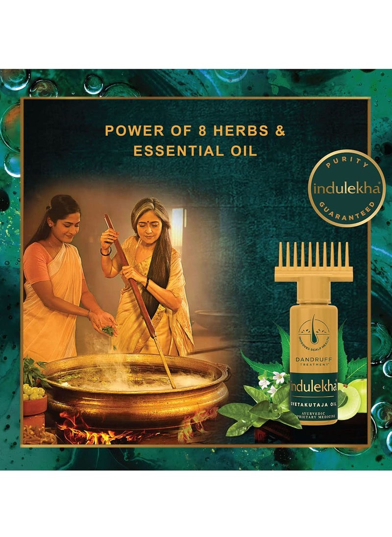 Indulekha Svetakutaja Oil|Ayurvedic Medicinal oil for dandruff treatment|100% Ayurvedic Oil|100ml