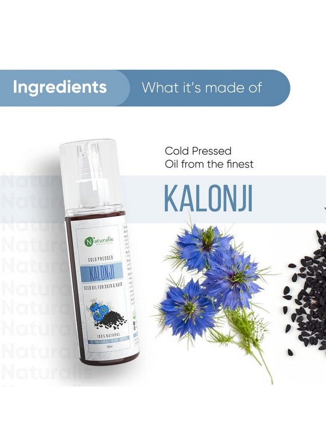 Naturalis Essence Of Nature Cold Pressed Kalonji Carrier Oil For Hair, Skin And Health, 200 Ml