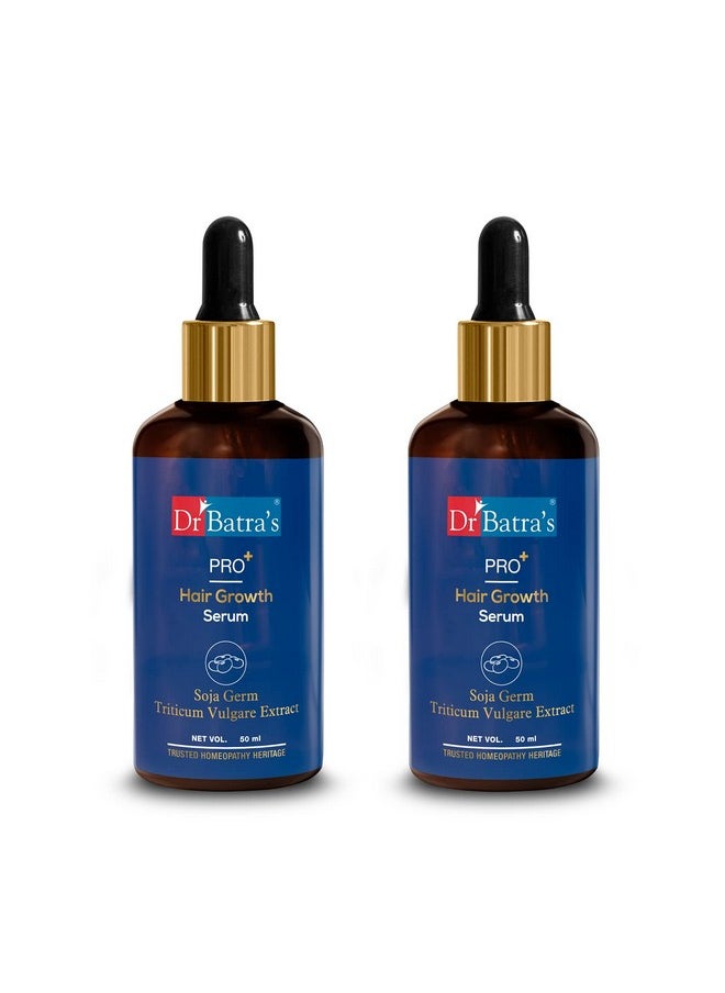 Dr Batra's Pro+ Hair Growth Serum 50 gm, Natural Serum Pack of 2