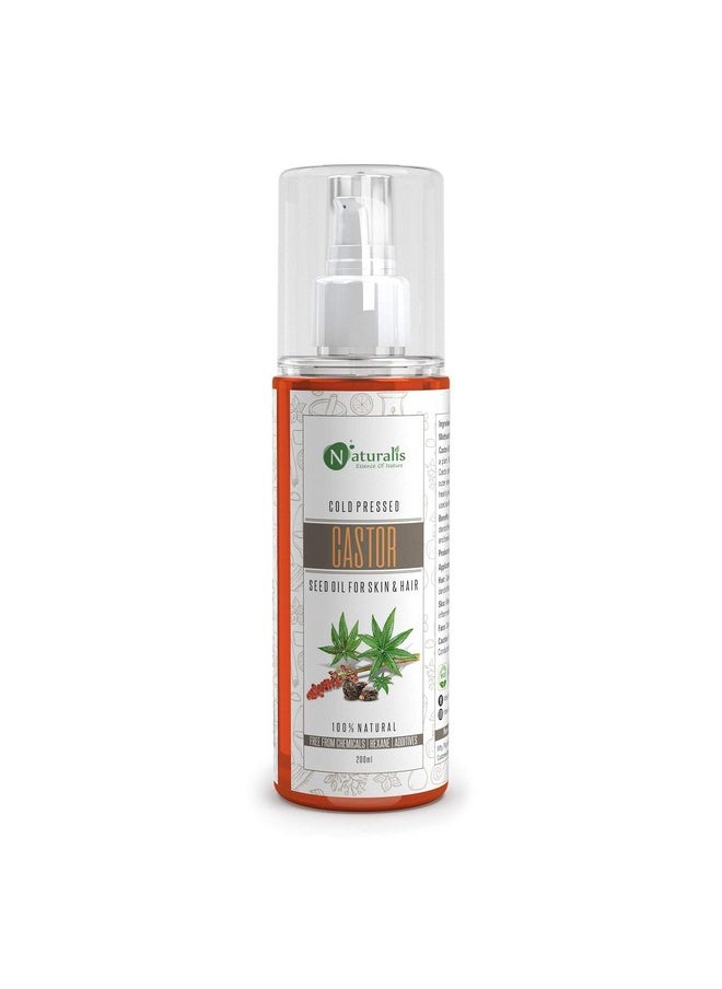 Naturalis Essence Of Nature Trio of castor/coconut/almond Oil for Skin & Hair (200ml Each)