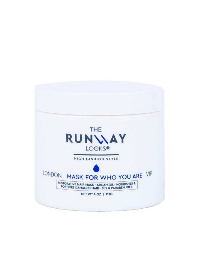 The Runway Looks Mask For Who You Are, Restorative Hair Mask With Shea Butter & Argan Oil, Deeply Nourishes Hair, Repairs Dried, Damaged, And Colored Hair (4oz)