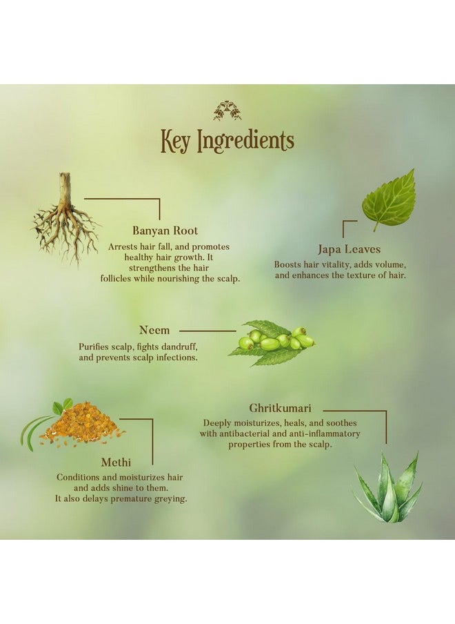 Ohria Ayurveda Banyan Root Ayurvedic Hair Tonic for Hair Fall Control & Growth | With Hibiscus, Brahmi & Natural Herbs | Men & Women| For All Hair Types- 200 ml