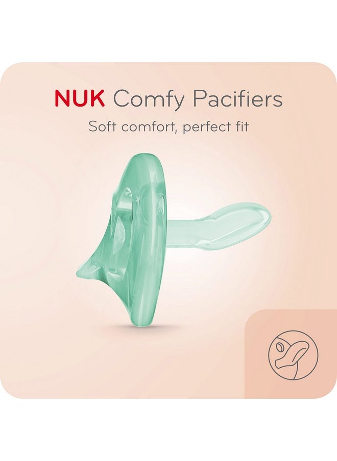 NUK Comfy Orthodontic Pacifiers, 0-6 Months, 3 count (Pack of 1)