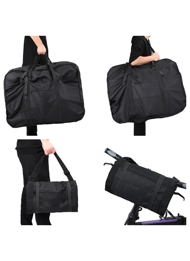 Folding Bike Carry Bag, 20 Inch Waterproof Storage Bag for Folding Bicycle, Outdoor Foldable Bike Protective Bag for Subway, Airplane, Bus, Car