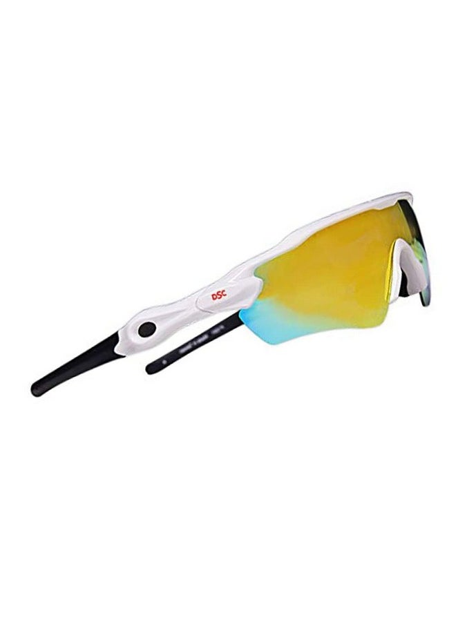 DSC Glider Polarized Unisex-Adult Cricket Square Sunglasses(Multicolour),Standard