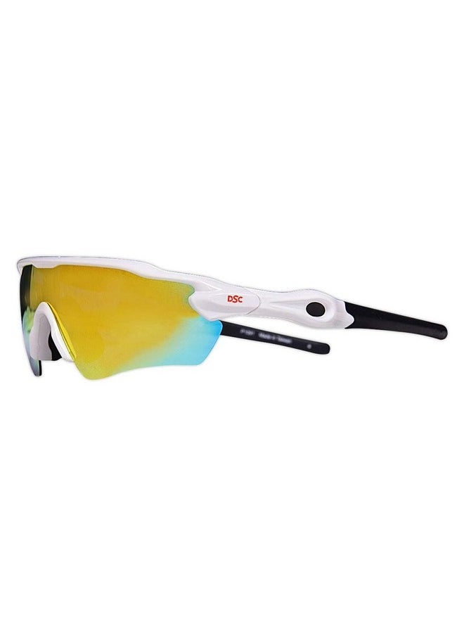 DSC Glider Polarized Unisex-Adult Cricket Square Sunglasses(Multicolour),Standard