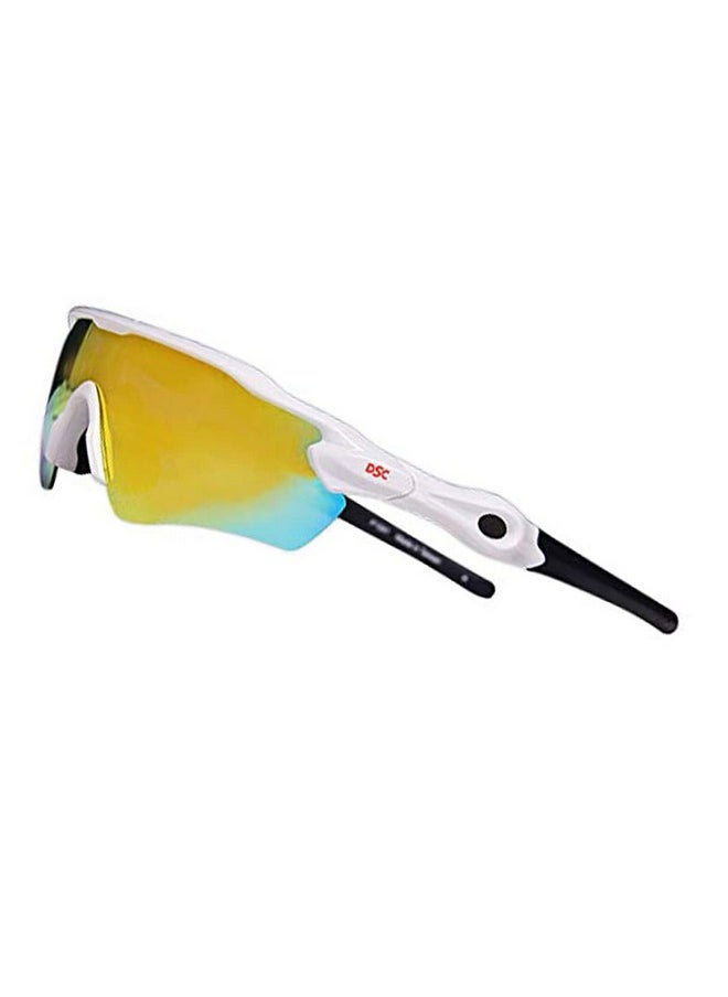 DSC Glider Polarized Unisex-Adult Cricket Square Sunglasses(Multicolour),Standard