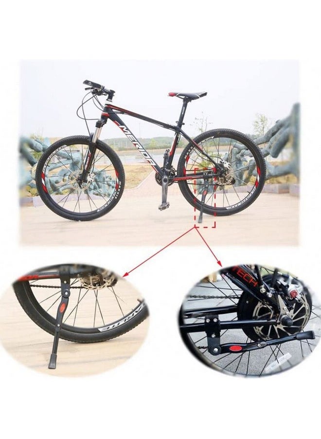 Fastped Aluminum-Alloy Side Kickstand for Road Bike Mountain Bicycle (Black)