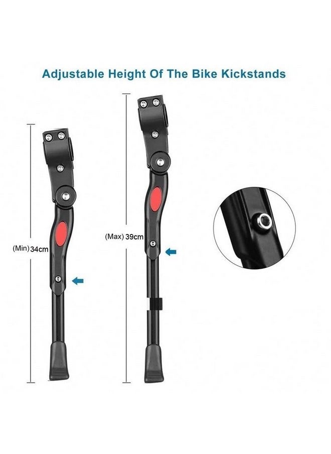 Fastped Aluminum-Alloy Side Kickstand for Road Bike Mountain Bicycle (Black)