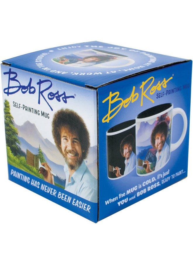 The Unemployed Philosophers Guild Bob Ross Heat Changing Mug - Add Coffee or Tea and a Happy Little Scene Appears - Comes in a Fun Gift Box