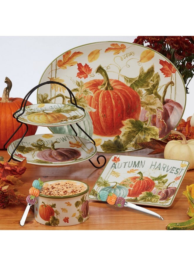 Certified International Autumn Harvest 16 oz. Mugs, Set of 4, 4 Count (Pack of 1), Multicolor