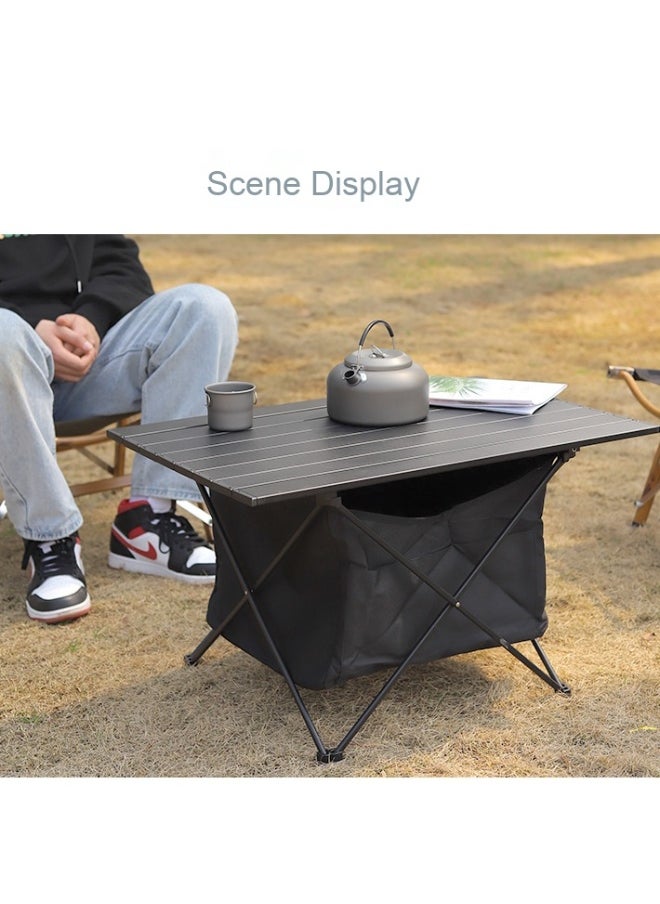 Portable Folding Camping Roll Up Table Compact Desk for Outdoor Travel Hiking Picnic