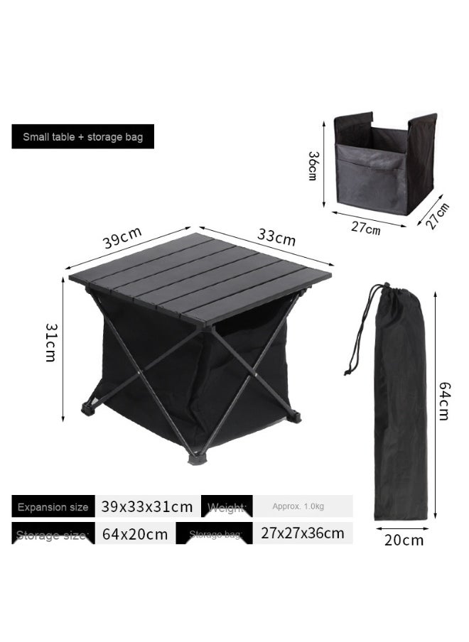 Portable Folding Camping Roll Up Table Compact Desk for Outdoor Travel Hiking Picnic