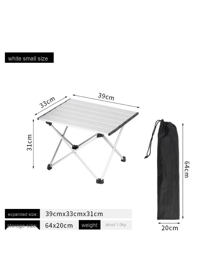 Portable Folding Camping Roll Up Table Compact Desk for Outdoor Travel Hiking Picnic