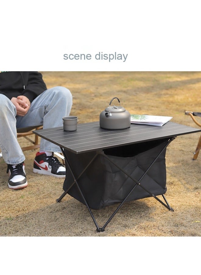 Portable Folding Camping Roll Up Table Compact Desk for Outdoor Travel Hiking Picnic